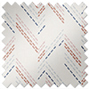 Dashing Zigzags, Pink Hues - Roller Blind